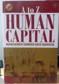 Image of A to Z Human Capital: manajemen sumber daya manusia