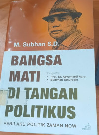 Image of Bangsa mati di tangan politikus