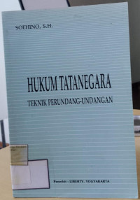 Image of Hukum tata Negara: teknik perundang-undangan