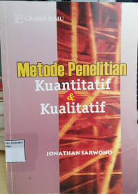 Image of Metode penelitian kuantitatif & kualitatif