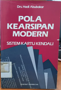 Image of Pola kearsipan modern: sistem kartu kendali