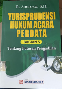 Image of Yurisprudensi hukum acara perdata bagian 5